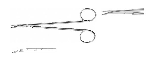 НОЖИЦІ ВИГНУТІ Г/Г 150MM